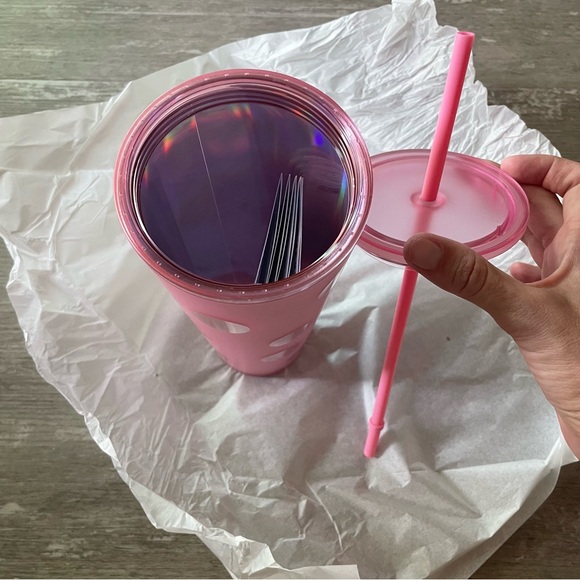 NWT Disney World Starbucks Tumbler in Piglet Pink (iridescent polkadots) - Picture 9 of 9